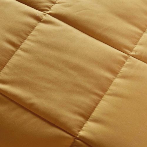 Edredon En Polyester Et Microfibre 140x160 Cm Lazy Jaune Miel