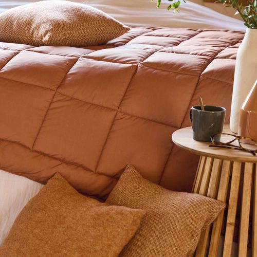 Edredon En Polyester Et Microfibre 140x160 Cm Lazy Ocre
