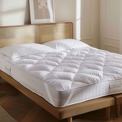 Surmatelas Élastiqué 160x200 Cm Microfibre Toucher Peau De Pêche Tender