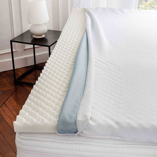 Surmatelas à Mémoire De Forme 160x200 Cm Enveloppe Déhoussable Memozen