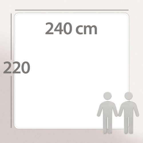 Couette Hiver 240x220 Cm Cocoon Bicolore Bleu Gitane/azur Garnissage Fibre Polyester 400g/m2