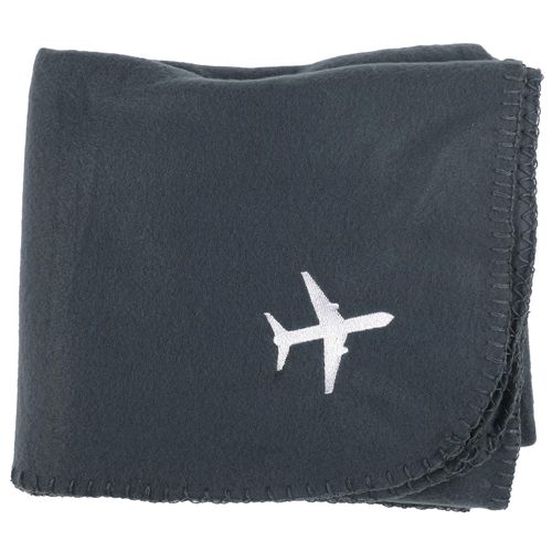 Plaid De Voyage Collection Avion 120x150 Cm Coloris Gris
