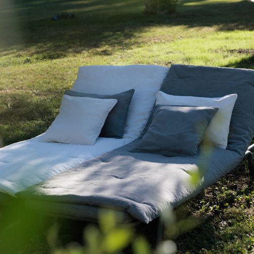 Housse De Coussin 55x80 Cm 50% Lin Et 50% Coton Collection Opera Deco Foin