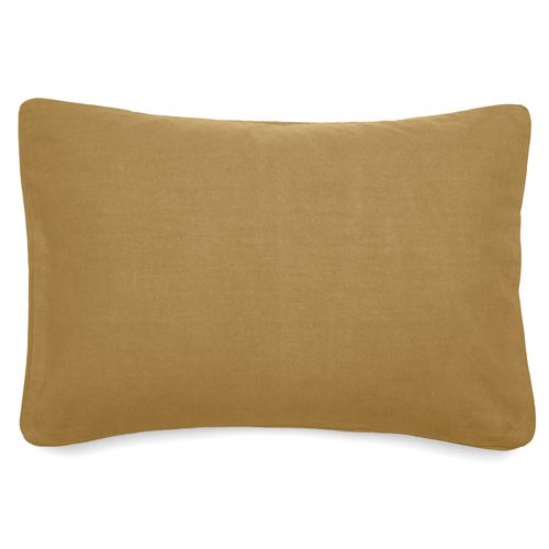Housse De Coussin 55x80 Cm 50% Lin Et 50% Coton Collection Opera Deco Foin