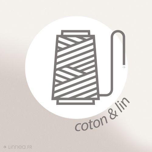 Sac De Plage En Lin Et Coton Lavé 42x34 Cm Atakama Vert Mousse