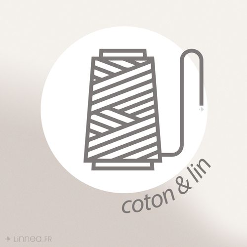 Sac De Plage En Lin Et Coton Lavé 42x34 Cm Atakama Marron Terre Cuite