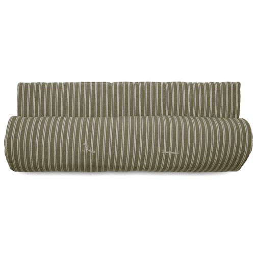 Chemin De Lit Coton Lavé 80x200 Cm Lili Déco Vert Kaki