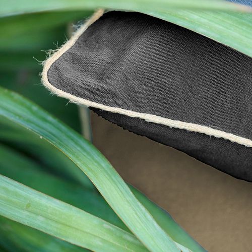 Housse De Coussin Coton Fil Teint 40x60 Cm Hono Déco Noir Caviar