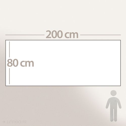 Chemin De Lit Coton Lavé 80x200 Cm Hono Déco Vert Kaki