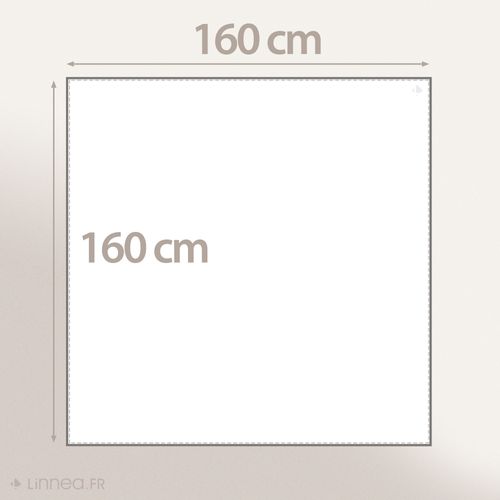 Nappe Carrée 160x160 Cm Ness En Coton Fil Teint à Carreaux Jaune Houblon