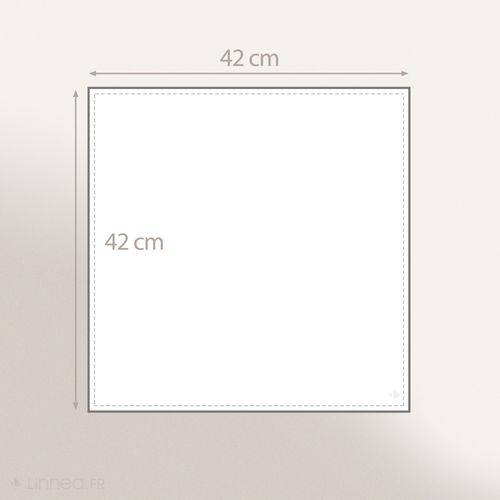 Lot De 6 Serviettes De Table 42x42 Cm Collection Ness En Coton Fil Teint à Carreaux Vert Kaki