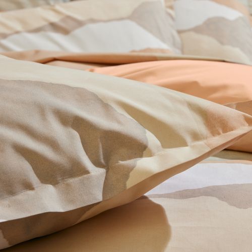 Housse De Couette 200x200 Cm Percale De Coton Land Craie Multicolore