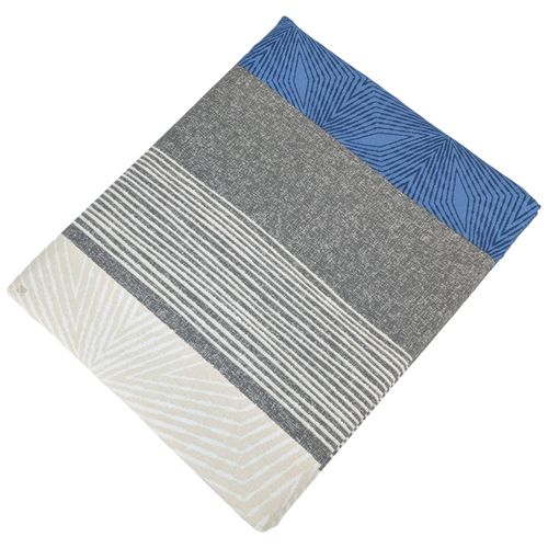 Drap Plat 240x310 Cm Satin De Coton Tiago Bleu Indigo