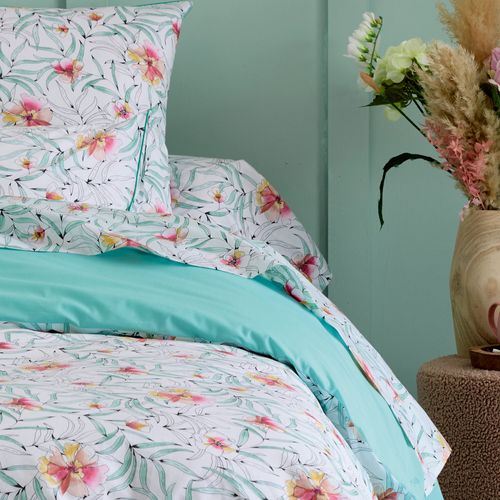 Taie De Traversin 240x43 Cm Percale De Coton Roxane Multicolore