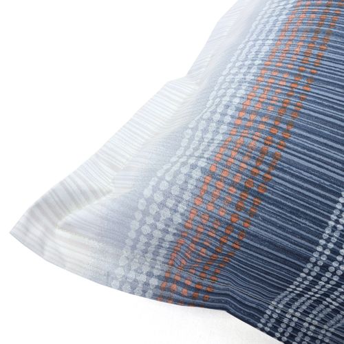 Taie D'oreiller 65x65 Cm En 100% Percale De Coton Esteban Bleu