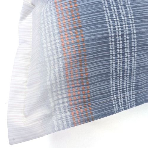 Taie D'oreiller 50x70 Cm En 100% Percale De Coton Esteban Bleu