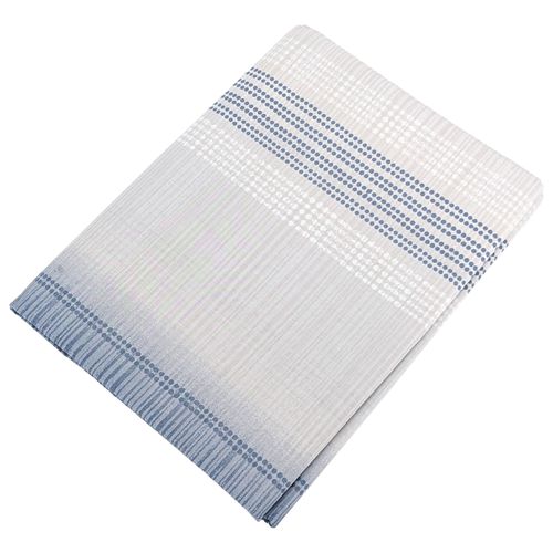 Drap Plat 180x290 Cm En 100% Percale De Coton Esteban Bleu