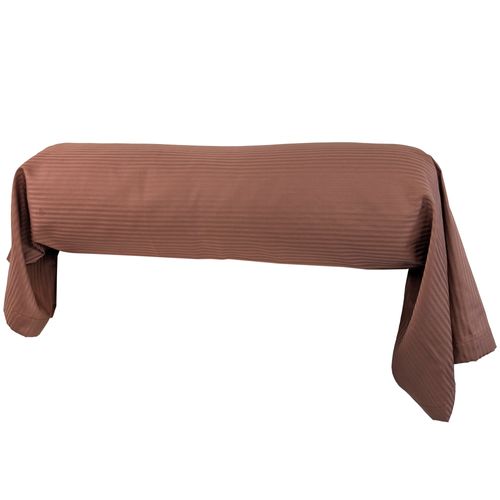 Taie De Traversin 200x43 Cm Satin De Coton Grand Hôtel Marron Cuir