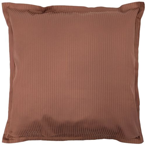 Taie D'oreiller 65x65 Cm Satin De Coton Grand Hôtel Marron Cuir