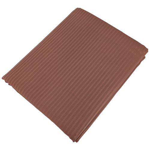Drap Plat 180x290 Cm En 100% Satin De Coton Grand Hôtel Marron