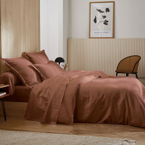 Housse De Couette 200x200 Cm Satin De Coton Grand Hôtel Marron