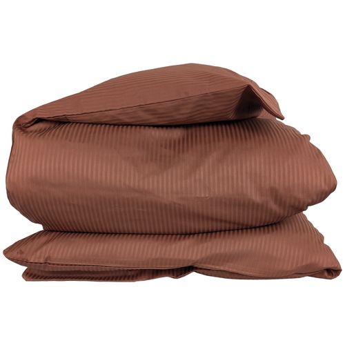 Housse De Couette 240x220 Cm Satin De Coton Grand Hôtel Marron