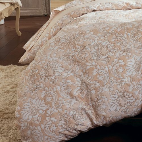 Housse De Couette 300x240 Cm Percale De Coton Palazzo Beige