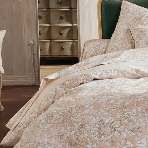 Drap Plat 280x325 Cm En Percale De Coton Palazzo Beige