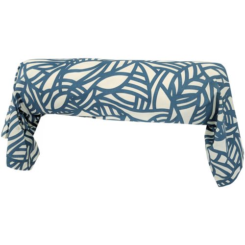 Taie De Traversin 140x43 Cm Coton Lavé Serena Bleu Beige