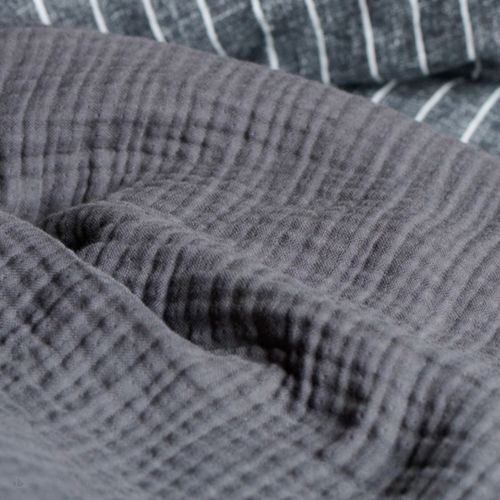 Housse De Coussin 40x60 Cm Coton Collection Paros Noir Caviar