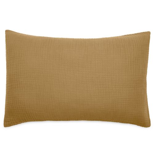 Housse De Coussin 40x60 Cm Coton Collection Paros Marron Houblon