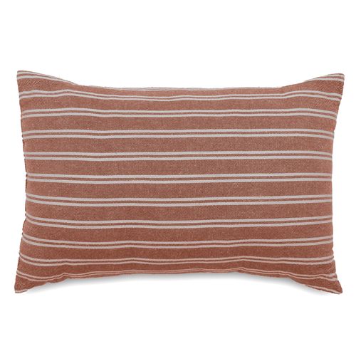 Coussin De Plage Coton Lavé 20x30 Cm Lili Foutas Marron Terre Cuite