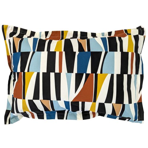 Parure De Lit 240x220 Cm 50x70 Cm Pur Coton Pietro Multicolore 3 Pièces