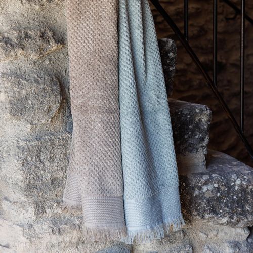 Parure De Bain Micro-coton Tethys Vert Olive 6 Pièces