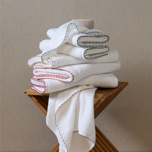 Drap De Douche 70x140 Cm Pur Coton Collection Orla Avec Picueta Jaune