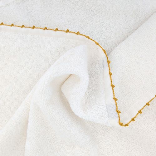 Drap De Douche 70x140 Cm Pur Coton Collection Orla Avec Picueta Jaune