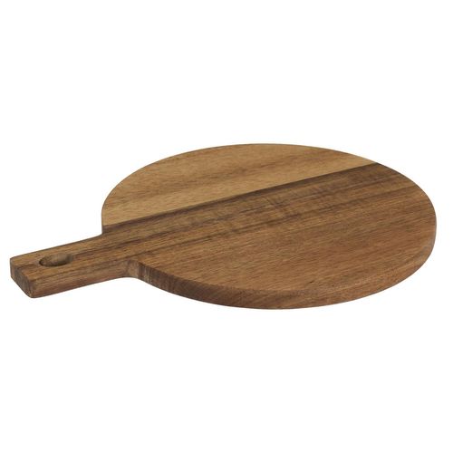 Planche De Présentation Rond En Bois En Acacia Collection Ebene Marron