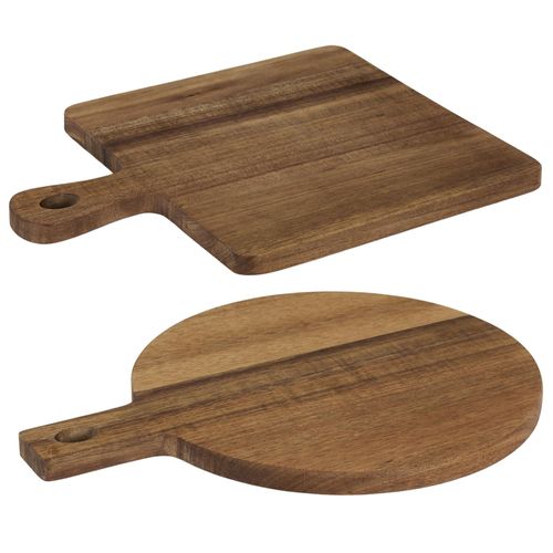 Lot De 2 Planches De Présentation En Bois En Acacia Collection Ebene Marron