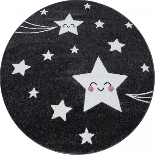 Tapis Pour Enfant Rond Suzy Gris Ø 120