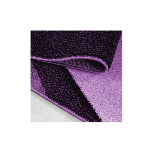 Tapis Effet Courbe Pour Salon Design Rectangle Kris Lilas 200x290
