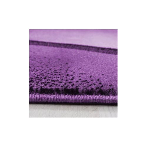 Tapis Effet Courbe Pour Salon Design Rectangle Kris Lilas 200x290