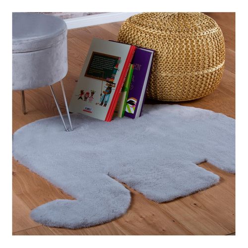 Tapis Doux Enfant Lavable En Machine Argenté Elefi Argenté 99x76