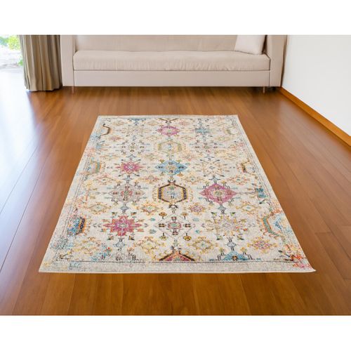 Tapis Berbère Coloré Pour Salon Rectangle Ethnique Wexford Multicolore 160x230