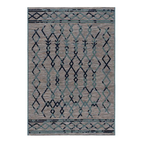 Tapis Ethnique Intérieur Et Extérieur Plat Design Vrensted Bleu 160x230