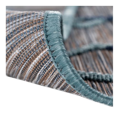 Tapis Ethnique Intérieur Et Extérieur Plat Design Vrensted Bleu 200x290