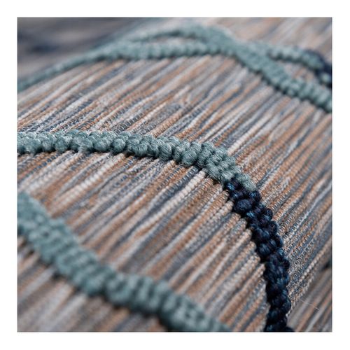 Tapis Ethnique Intérieur Et Extérieur Plat Design Vrensted Bleu 200x290