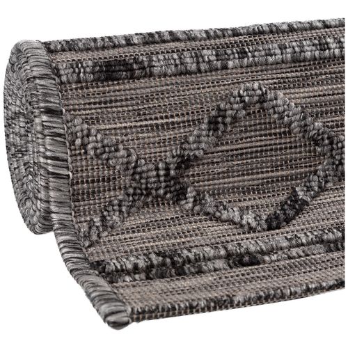 Tapis Ethnique Intérieur Et Extérieur Plat Design Vrensted Gris 120x170