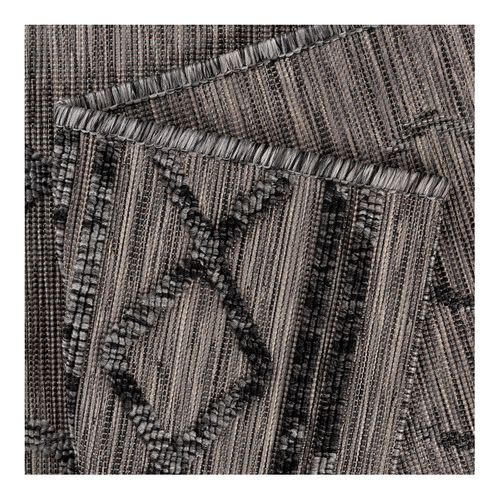 Tapis Ethnique Intérieur Et Extérieur Plat Design Vrensted Gris 200x290