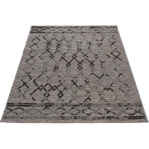 Tapis Ethnique Intérieur Et Extérieur Plat Design Vrensted Gris 200x290