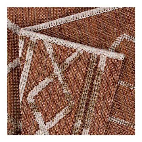 Tapis Ethnique Intérieur Et Extérieur Plat Design Vrensted Terre 80x150